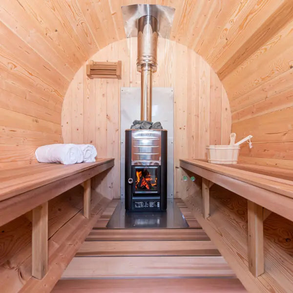 Dundalk LeisureCraft Canadian Timber Tranquility 6 Person Barrel Sauna CTC2345