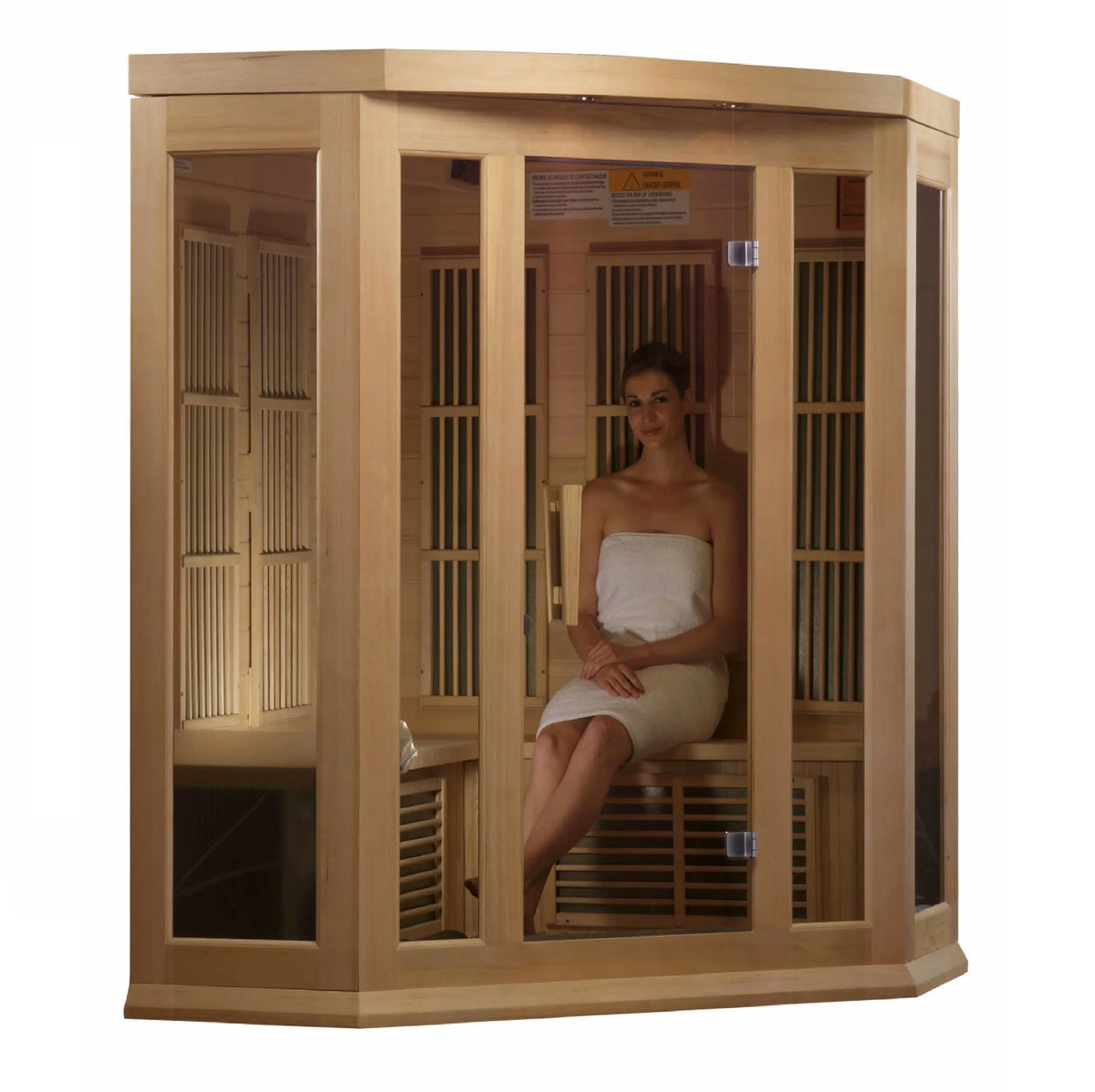 Maxxus 3-Person Corner Low EMF FAR Infrared Sauna