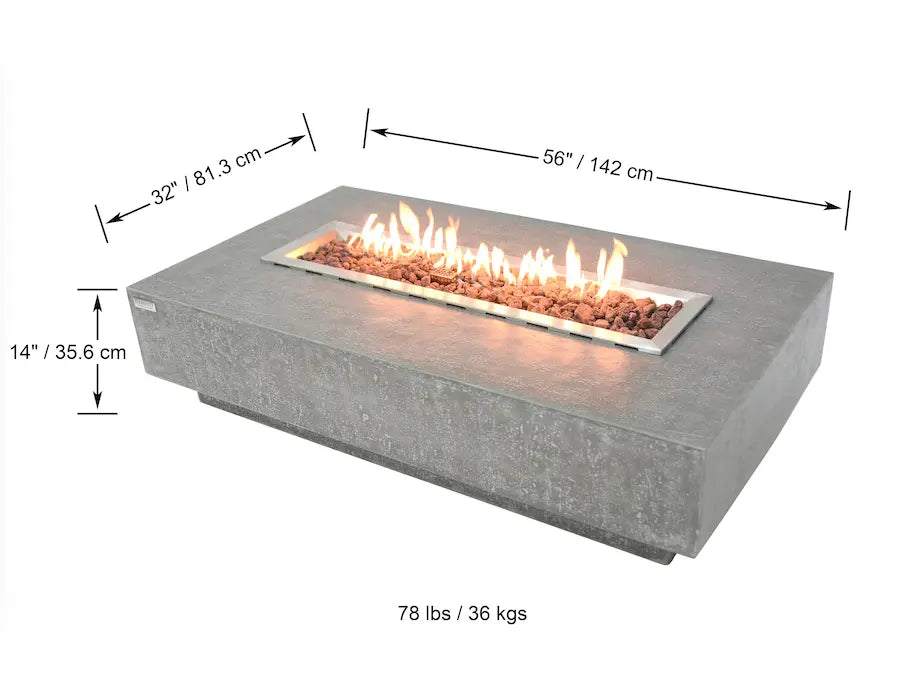 Elementi Hampton Fire Table OFG139