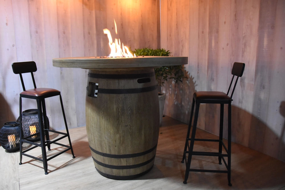 Elementi Lafite Barrel Fire Table (OFG225)
